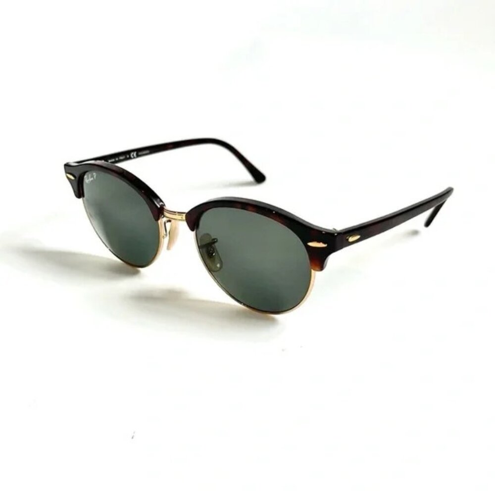 Ray-Ban Clubround Classic Polished Red Havana Tortoiseshell Sunglasses